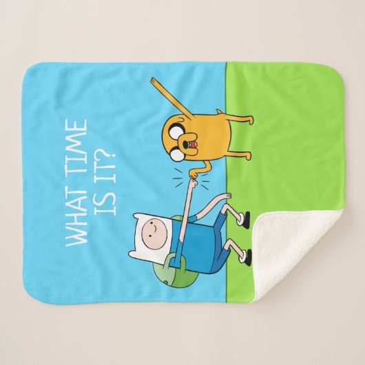 Couverture Sherpa Adventure | Finn & Jake Fist Bump (Devant (Horizontal))