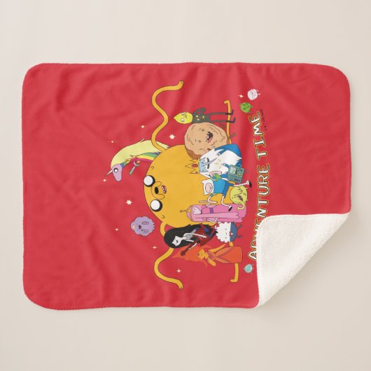 Couverture Sherpa Adventure Time | Large Jake Group Graphic (Devant (Horizontal))