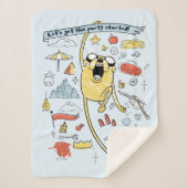 Couverture Sherpa Adventure Time | Party Jake Sketch (Devant)