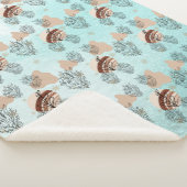 Couverture Sherpa Aesthetic Boho Wildflowers Flowers (3/4)