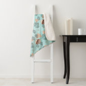 Couverture Sherpa Aesthetic Boho Wildflowers Flowers (En situation)