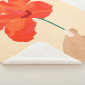 Couverture Sherpa Affection Hibiscus (3/4)