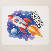 Couverture Sherpa Affiche d'aventure spatiale | L'aventure vous atte (Devant (Horizontal))