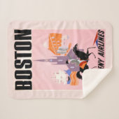 Couverture Sherpa Affiche De Voyage Pour Allegheny Airlines À Boston (Devant (Horizontal))