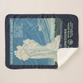 Couverture Sherpa Affiche De Voyage Pour Le Parc National De Yellows (Devant (Horizontal))