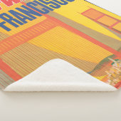 Couverture Sherpa Affiche De Voyage Pour Vol Twa À San Francisco (3/4)