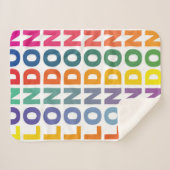 Couverture Sherpa Affiche Retro London Angleterre (Devant (Horizontal))