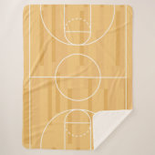 Couverture Sherpa Afficher vos couleurs - Basketball (Devant)