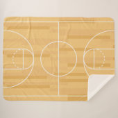Couverture Sherpa Afficher vos couleurs - Basketball (Devant (Horizontal))