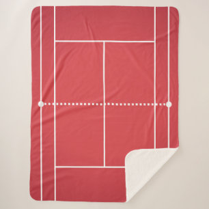 Couverture Sherpa Afficher vos couleurs - Tennis
