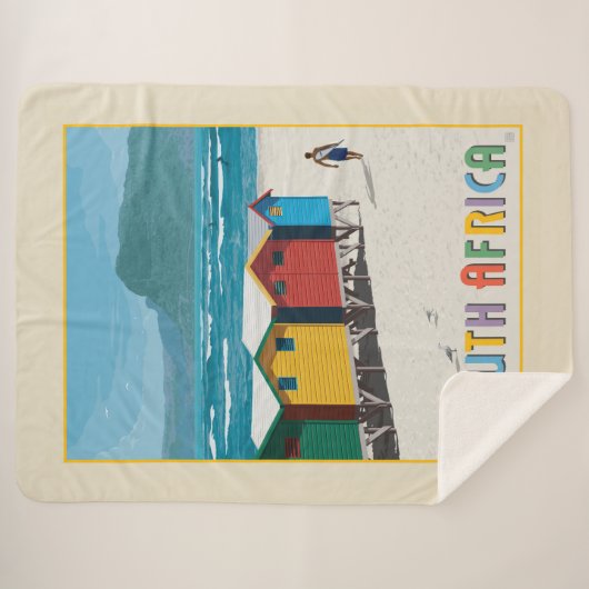 Couverture Sherpa Afrique du Sud | Plage de Muizenberg (Devant (Horizontal))