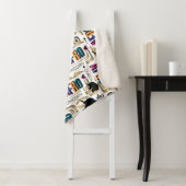 Couverture Sherpa Afro Unicorn Bold Motif (En situation)