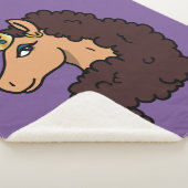Couverture Sherpa Afro Unicorn | Divin (3/4)