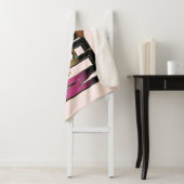 Couverture Sherpa Afro Unicorn Queen Design (En situation)