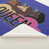 Couverture Sherpa Afro Unicorn Queen Trio Design (3/4)
