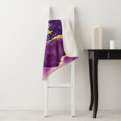 Couverture Sherpa Agate des séquences de Parties scintillant violet  (En situation)