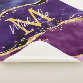 Couverture Sherpa Agate des séquences de Parties scintillant violet  (3/4)