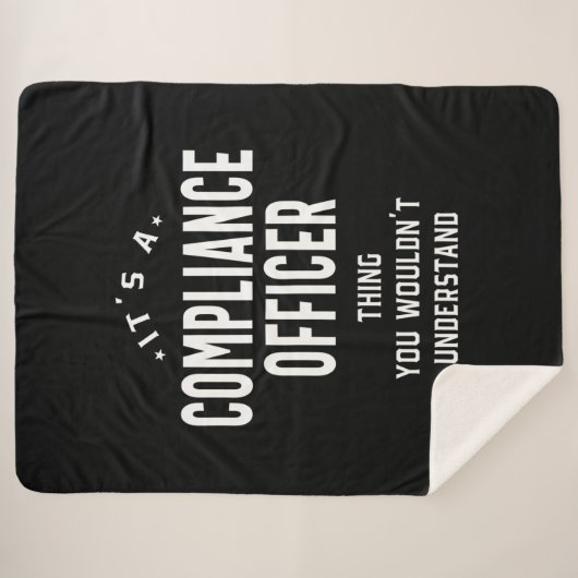 Couverture Sherpa Agent de conformité Titre du poste Cadeau (Devant (Horizontal))