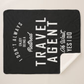 Couverture Sherpa Agent de voyage Travail Titre du travail Cadeau (Devant (Horizontal))