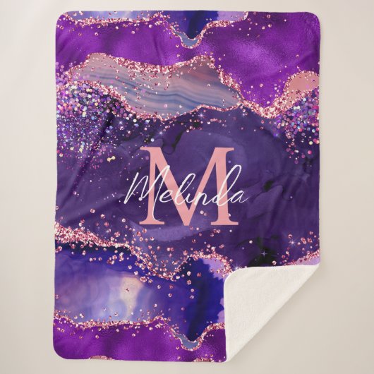 Couverture Sherpa Agitation des séquences de Parties scintillant vio (Devant)