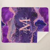 Couverture Sherpa Agitation des séquences de Parties scintillant vio (Devant (Horizontal))