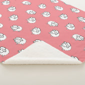 Couverture Sherpa Agneau rose (3/4)