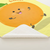 Couverture Sherpa Agréable agrumes d'orange (3/4)