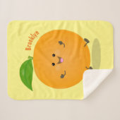Couverture Sherpa Agréable agrumes d'orange (Devant (Horizontal))