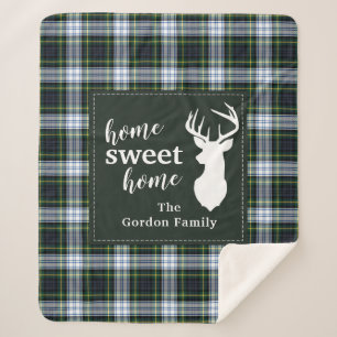 Couverture Sherpa Agritourisme Rustique Gordon Tartan