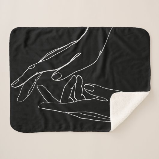 Couverture Sherpa Aider les mains (Devant (Horizontal))