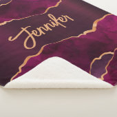 Couverture Sherpa Aigle en or violet de Bourgogne nom (3/4)