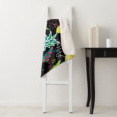 Couverture Sherpa Aiguille de pastèque : Motif géométrique sans fil (En situation)