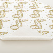 Couverture Sherpa Ailes de poulet sur Polka Dot Arrière - plan (3/4)