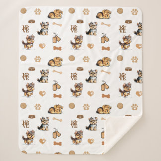 Couverture Sherpa Aimer Mon Yorkie