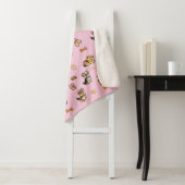 Couverture Sherpa Aimer Mon Yorkie Rose (En situation)