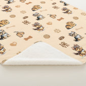 Couverture Sherpa Aimer Mon Yorkie Tan (3/4)