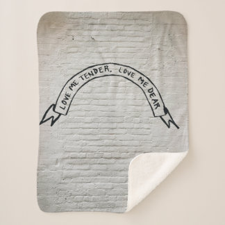 Couverture Sherpa Aimez-moi tendre amour mes chers citations murales