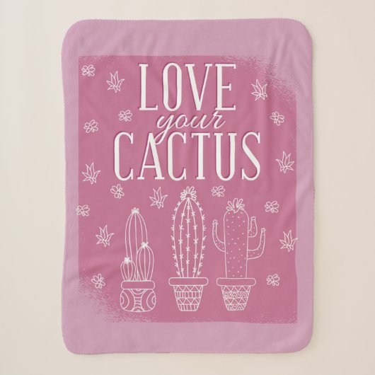 Couverture Sherpa Aimez votre cactus (Devant)