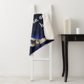 Couverture Sherpa Aimez-Vous À Lune Retour Sweet Night Sky Blue Phot (En situation)