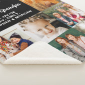 Couverture Sherpa Aimez-vous grand-mère et grand-père 7 photo noir (3/4)