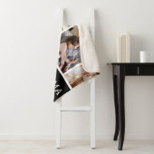 Couverture Sherpa Aimez-vous grand-mère | Photo Collage monogramme (En situation)