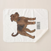 Couverture Sherpa Airedale terrier dog cartoon (Devant (Horizontal))