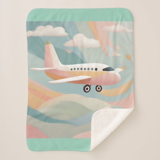 Couverture Sherpa Airplane AI art (Devant)