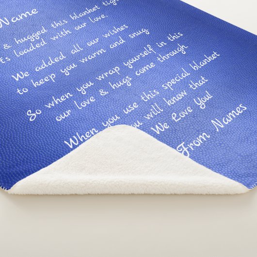 Couverture Sherpa Ajouter Des Noms, Changer N'Importe Quel Texte Que (3/4)