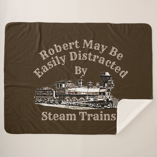 Couverture Sherpa Ajouter Le Texte Du Nom - Facilement Distrait Par (Devant (Horizontal))