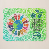 Couverture Sherpa Ajouter un texte de devis personnalisé Cadeaux d'a (Devant (Horizontal))