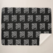 Couverture Sherpa Ajouter votre logo Répéter Motif Modèle modifiable (Devant (Horizontal))