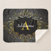 Couverture Sherpa Ajouter votre nom et votre initiale (Devant (Horizontal))