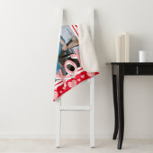 Couverture Sherpa Ajouter votre photo Coeurs rouges romantiques de r (En situation)