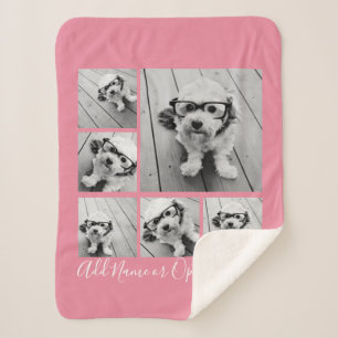 Couverture Sherpa Ajouter votre propre 6 photos Collage — PEUT modif